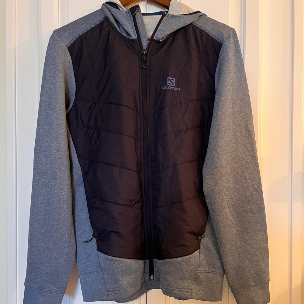 Salomon Men’s Blue Zip Up, Size Medium